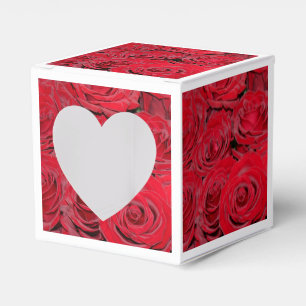 Caja Para Regalos Roses rojas vibrantes