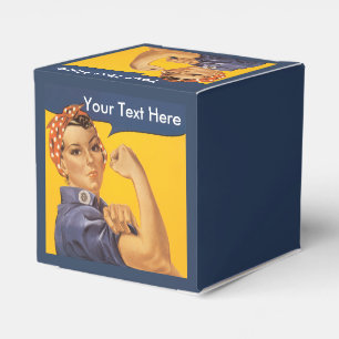 Caja Para Regalos Rosie the Riveter Personalizar con tu texto