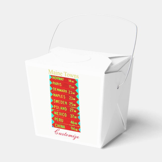 Caja Para Regalos Rótulo Thunder_Cove de Maine Towns (Front Side)
