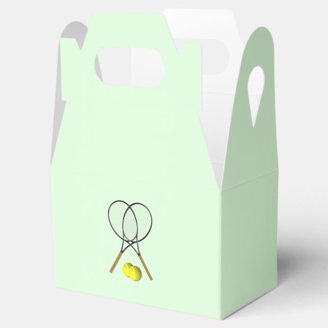 Caja Para Regalos Rótulos de tenis verdes (Abierto)
