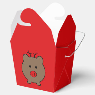 Caja Para Regalos Roy el cerdo del navidad