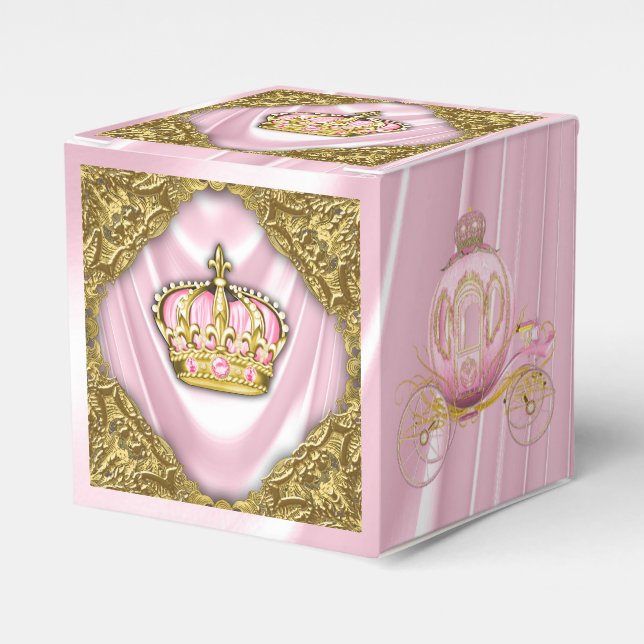 Caja Para Regalos Royal Princess Baby Shower (Costado Anverso)