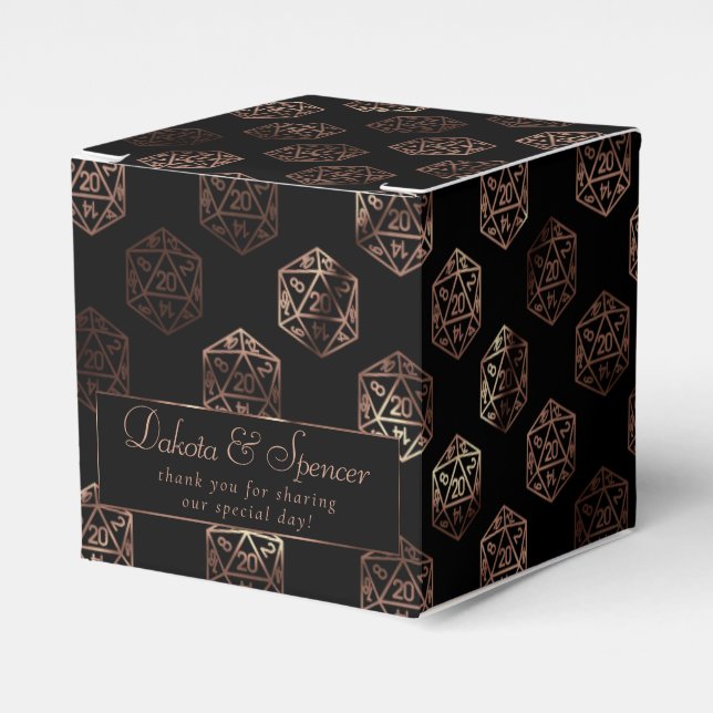 Caja Para Regalos RPG Dice | Personalizado del jugador de la tabla d (Costado Anverso)
