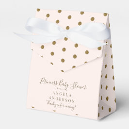 Caja Para Regalos Rubor & Gold Princess Baby Shower