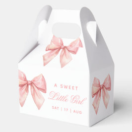 Caja Para Regalos Rubor Pink Bow Baby Shower