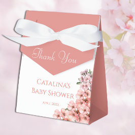 Caja Para Regalos Rubor Pink Cherry Blossom Elegant Baby Shower