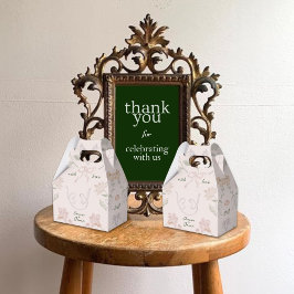 Caja Para Regalos Rubor Pink Floral Garden Wedding con regalo de amo