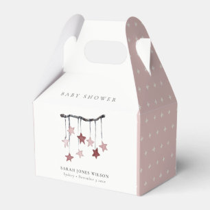 Caja Para Regalos Rubor Pink Star Mobile Baby Shower