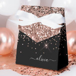 Caja Para Regalos Rubor Rosa Rosa Oro Negro Purpurina Monograma Nomb<br><div class="desc">Oro Rosa - Rubor Pink and Black Sparkle Purpurina Monograma Nombre y Cajas de regalo de Fiesta de papel inicial Esto hace que el dulce perfecto de 16 cumpleaños, boda, ducha de novia, aniversario, ducha de bebé o regalo de soltera para alguien que ama el lujo del glam y los...</div>
