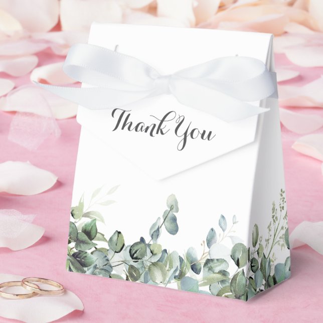 Caja Para Regalos Rustic Botanical Eucalyptus Greenery Wedding (Boda)