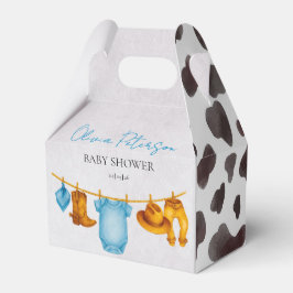 Caja Para Regalos Rustic Little Cowboy Baby Shower Boy