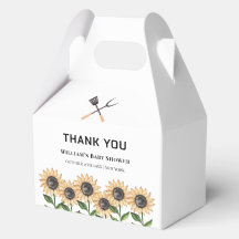 Rustic Modern BBQ Sunflower Baby Shower