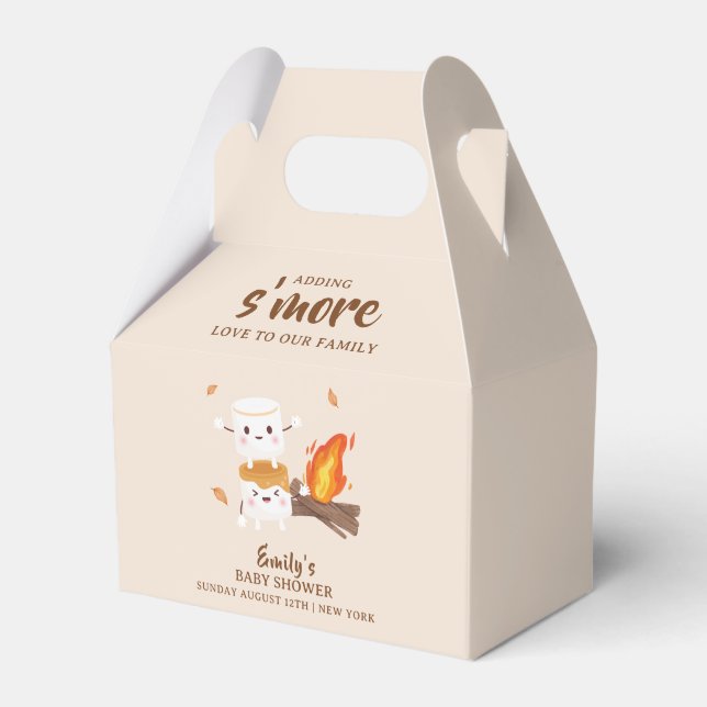 Caja Para Regalos Rustic S'more Love Campfire Baby Shower (Front Side)