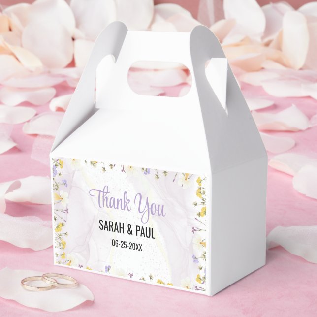 Caja Para Regalos Rustic Spring Floral Elegant Wedding (Boda)