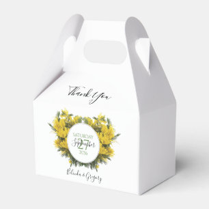 Caja Para Regalos Rustic Wattle Acacia Boda