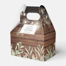 Caja Para Regalos Rustic Wood String ilumina la vegetación de la duc