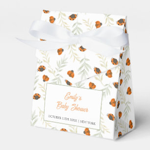 Caja Para Regalos Rústica caída Ladybug Greenereneration Baby Shower