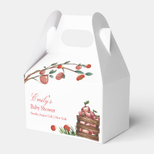 Caja Para Regalos Rústica Granja Ladybug Apple Chica Baby Shower