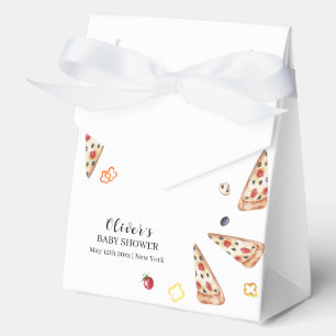 Caja Para Regalos Rústica moderna italiana Slice Pizza Baby Shower