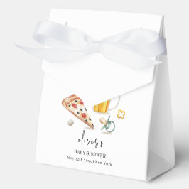 Caja Para Regalos Rústica Pizza Beers Pacifier Baby Shower