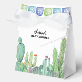 Caja Para Regalos Rústica vegetación Taco Fiesta Cactus Baby Shower