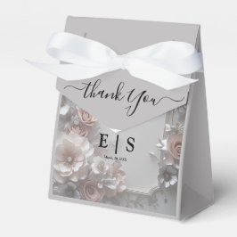 Caja Para Regalos Rústico Boda floral 3D elegante