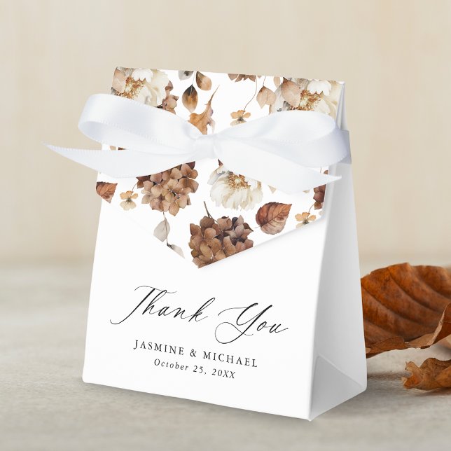 Caja Para Regalos Rústico Boda floral otoñal Gracias (Subido por el creador)