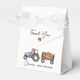 Caja Para Regalos Rústico Farm Tractor Teddy Bear Baby Shower