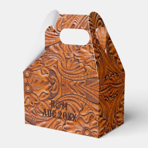 Caja Para Regalos Rústico favor de boda de cowboy en el país occiden