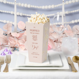 Caja Para Regalos Rústico floral y eterno "Él planteó la pregunta"