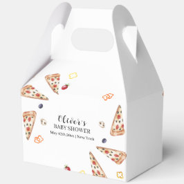 Caja Para Regalos Rústico italiano Slice Pizza Baby Shower