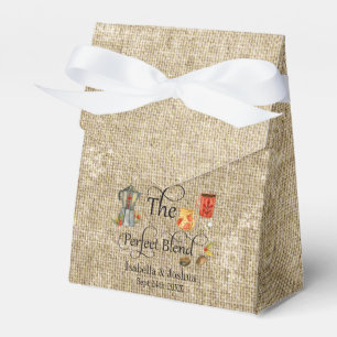 Caja Para Regalos Rústico La Mezcla Perfecta Café Boda Whimsical