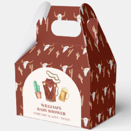 Caja Para Regalos Rústico Rodeo Cactus Beer Arch Baby Shower