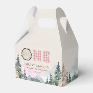 Caja Para Regalos Rústico Rosa Un Feliz Cumpleaños de Camper