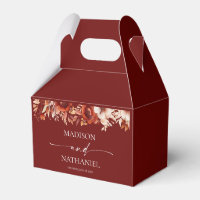 Rusty Burgundy Brown Boda de Flor Floral