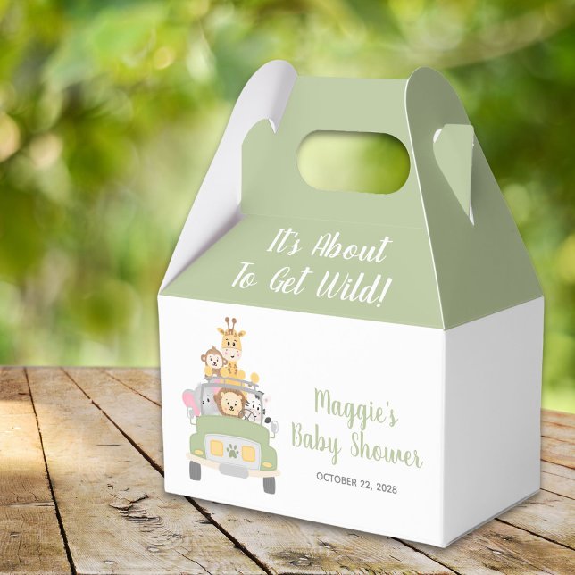 Caja Para Regalos Safari Baby Shower Gracias (Subido por el creador)