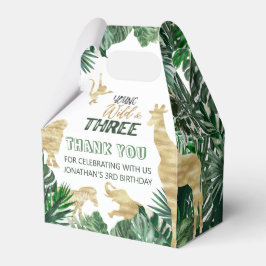 Caja Para Regalos Safari de la selva silvestre de nacimiento Tercer 