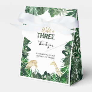Caja Para Regalos Safari de la selva silvestre de nacimiento Tercer
