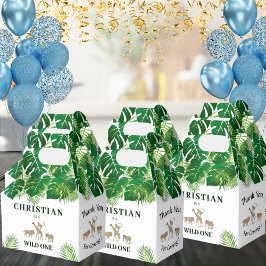 Caja Para Regalos Safari de la Selva Un Primer Cumpleaños Gracias