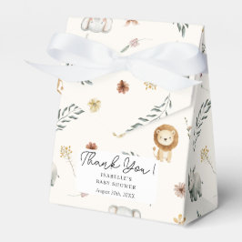 Caja Para Regalos Safari Jungle Animales Género Neutral Baby Shower