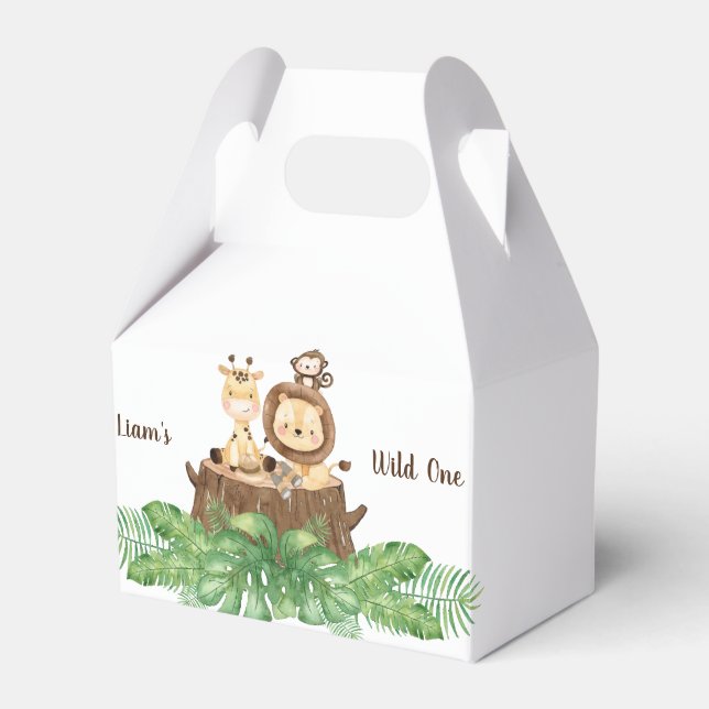 Caja Para Regalos Safari Wild One Balloons (Front Side)