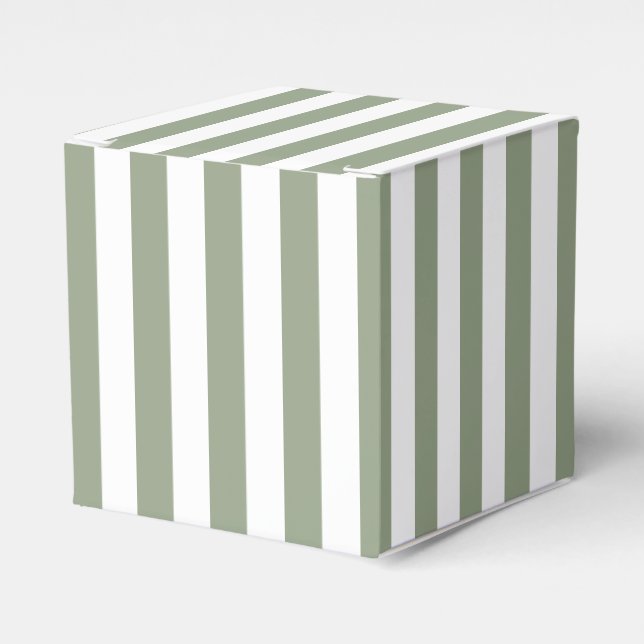 Caja Para Regalos Sage Green and White Strike Gracias (Costado Anverso)