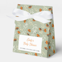 Caja Para Regalos Sage Green Rustic Ladybug Greenereneration Baby Sh