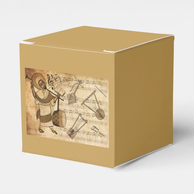 Caja Para Regalos Saint Yared & The Ethiopian Music Instruments (Costado Anverso)