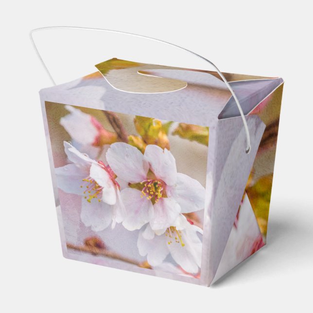 Caja Para Regalos Sakura - Florecimiento de cerezo japonés (Reverso)