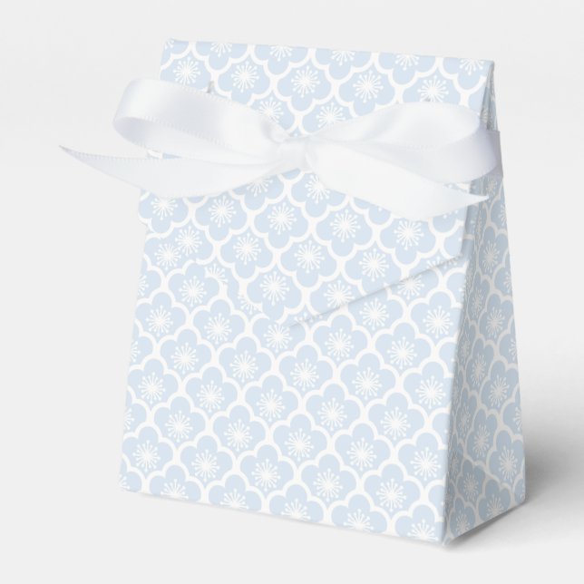 Caja Para Regalos Sakura Suave Neutral - Azul Polvo (Front Side)