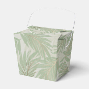 Caja Para Regalos Saltos tropicales verdes y de oro en sabio sacados