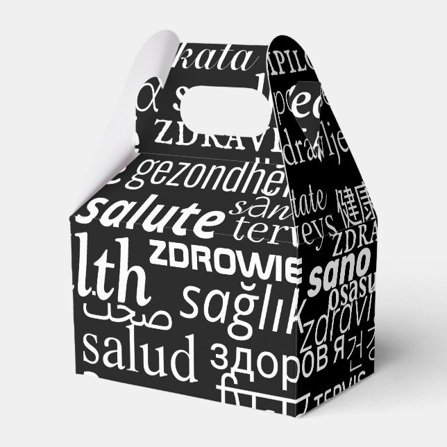 Caja Para Regalos Salud - Multilingüe Internacional - Sé Saludable (Front Side)