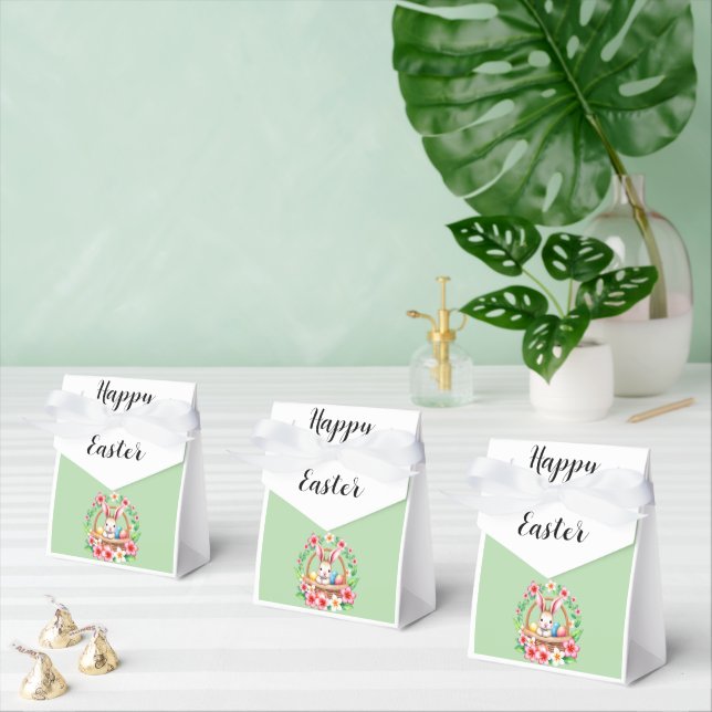 Caja Para Regalos Saludo de Pascua de pollo y huevos tropicales (Múltiple)