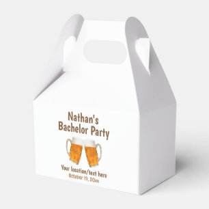 Caja Para Regalos Saludos a la cerveza del Boda del partido del bach